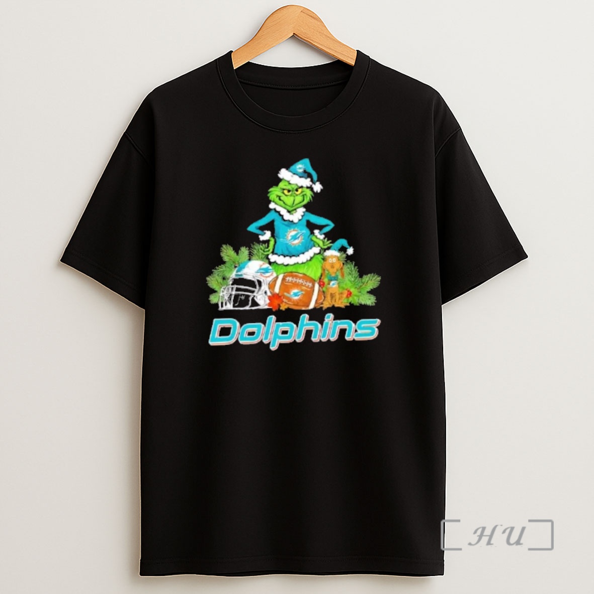 Officials Miami Dolphins Football X Grinch Merry Christmas Graphic Premium Shirt Sweatshirt Tee