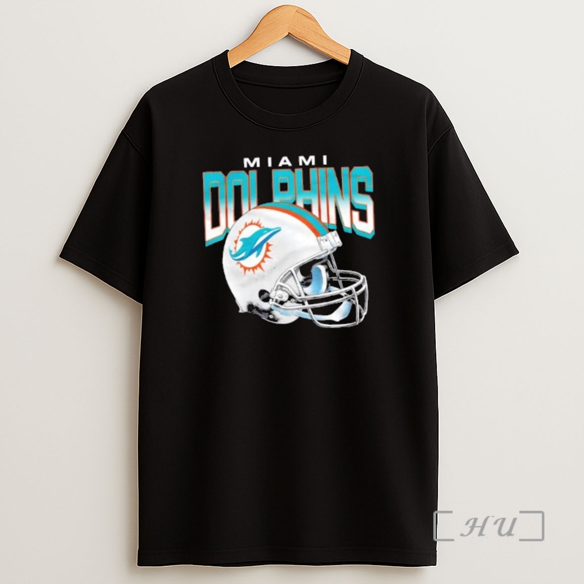 Officials Miami Dolphins Gradient Football Helmet Shirt Sweatshirt Tee