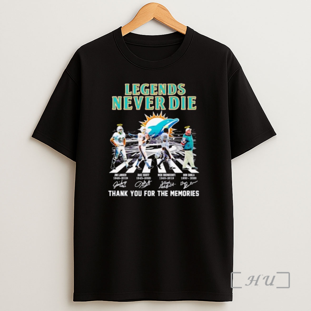 Officials Miami Dolphins Legends Never Die Thank You For The Memories Shirt Sweatshirt Tee