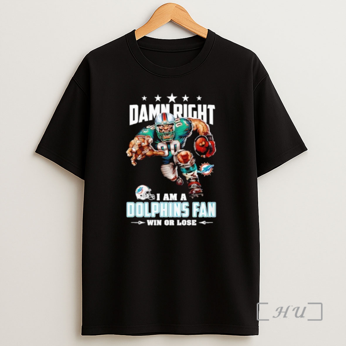 Officials Miami Dolphins Mascot Damn Right I Am A Cowboys Fan Win Or Lose Shirt Sweatshirt Tee