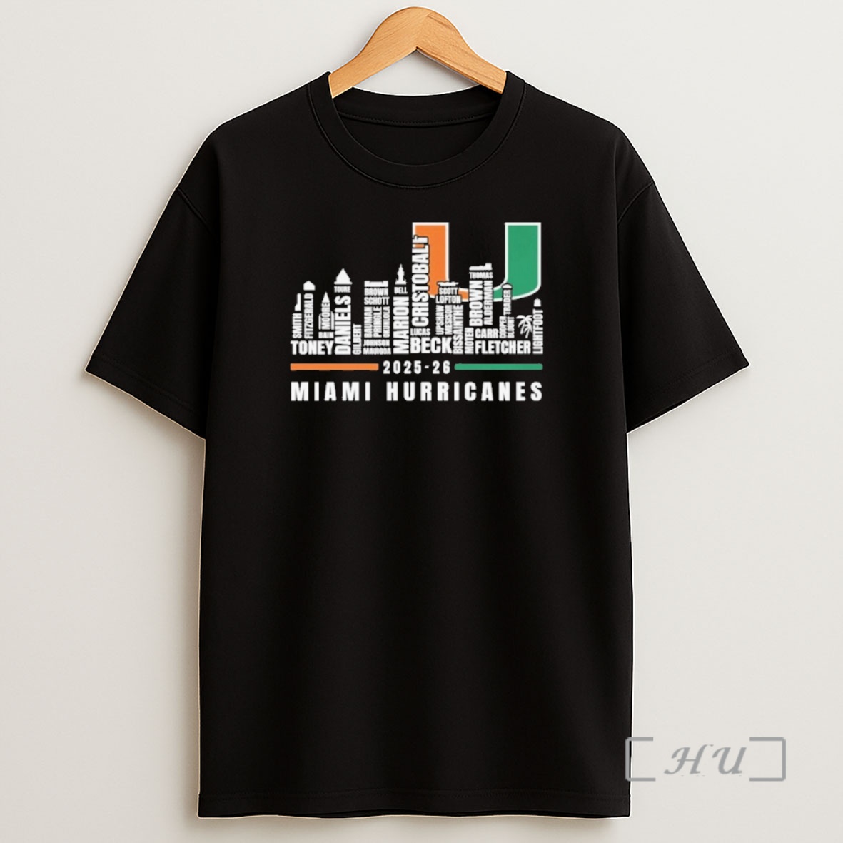 Officials Miami Hurricanes 2025 26 City Text Logo Shirt Sweatshirt Tee