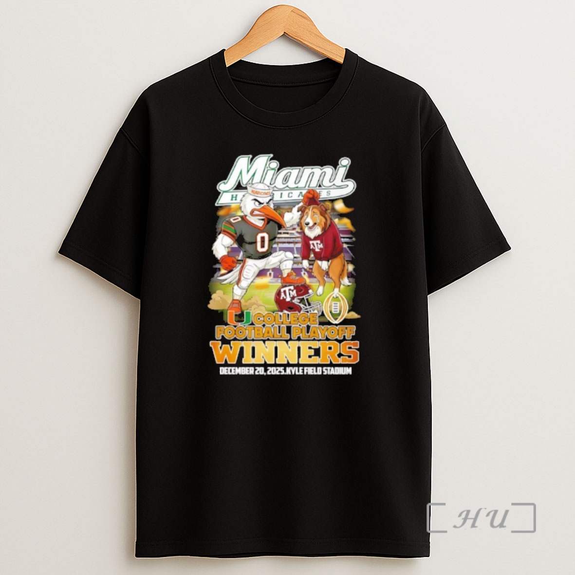 Officials Miami Hurricanes 2025 26 College Football Playoff Bound Winners Mascot Shirt Sweatshirt Tee