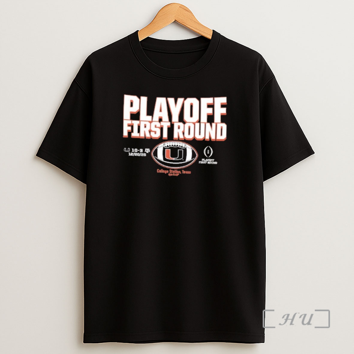 Officials Miami Hurricanes 2025 Cfp First Round Winner 2 Sided Shirt Sweatshirt Tee