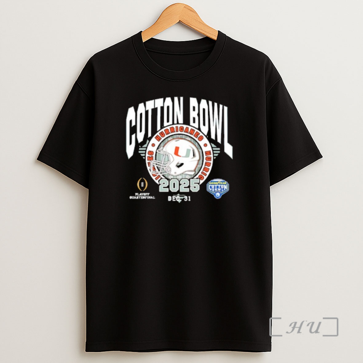 Officials Miami Hurricanes 2025 Cotton Bowl Classic Helmet Shirt Sweatshirt Tee