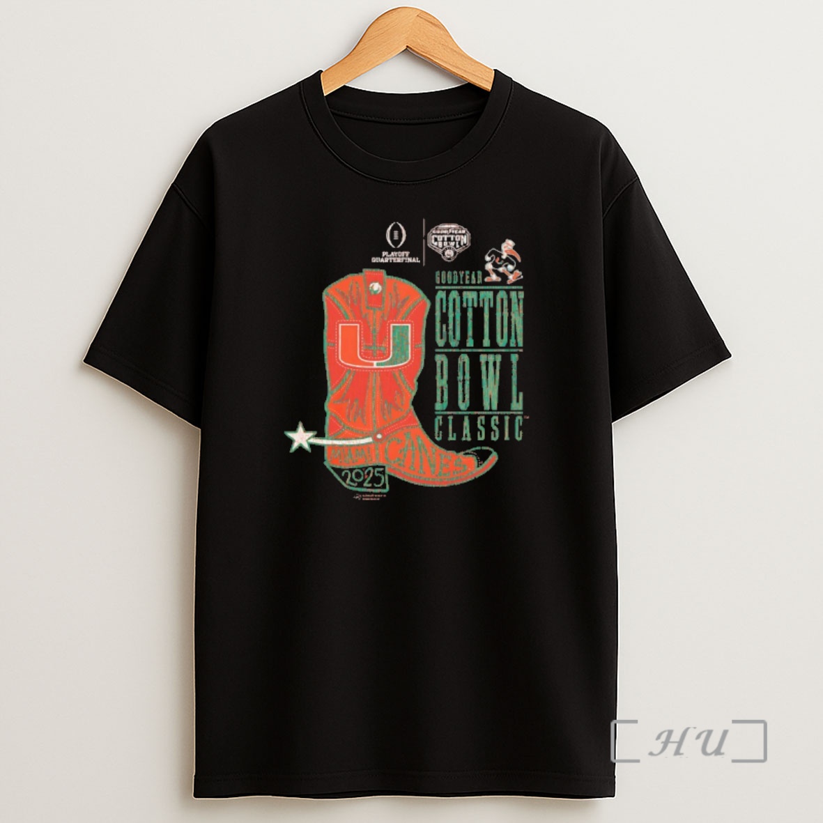 Officials Miami Hurricanes 2025 Cotton Bowl Classic Miami Boot Shirt Sweatshirt Tee