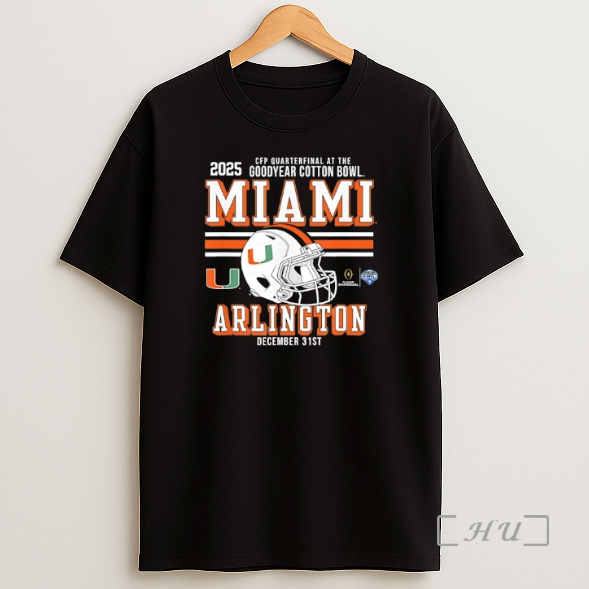 Officials Miami Hurricanes Arlington Cfp Quarterfinal At The Goodyear Cotton Bowl 2025 Shirt Sweatshirt Tee