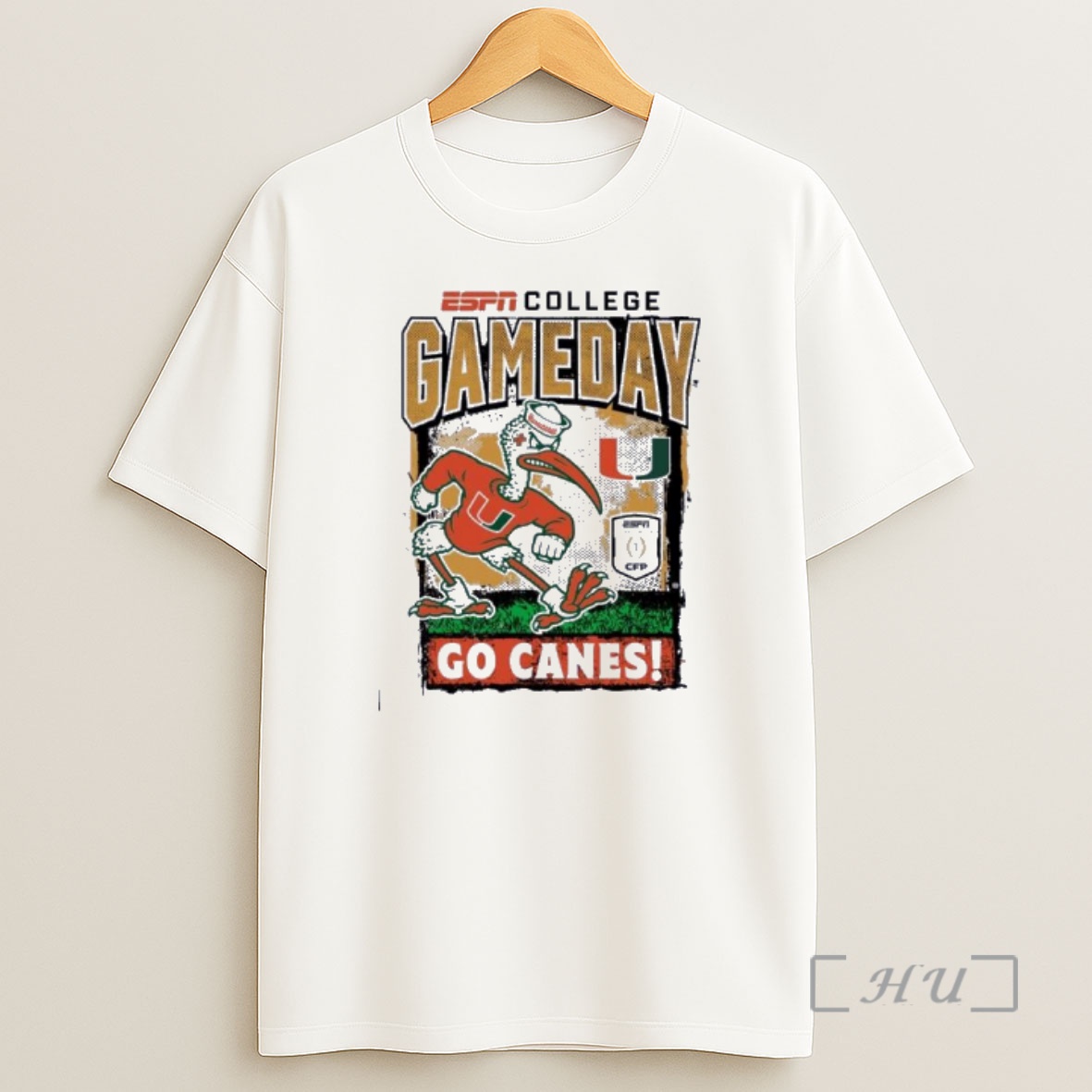Officials Miami Hurricanes Cfp Gameday 1st Round Mascot Go Canes Shirt Sweatshirt Tee