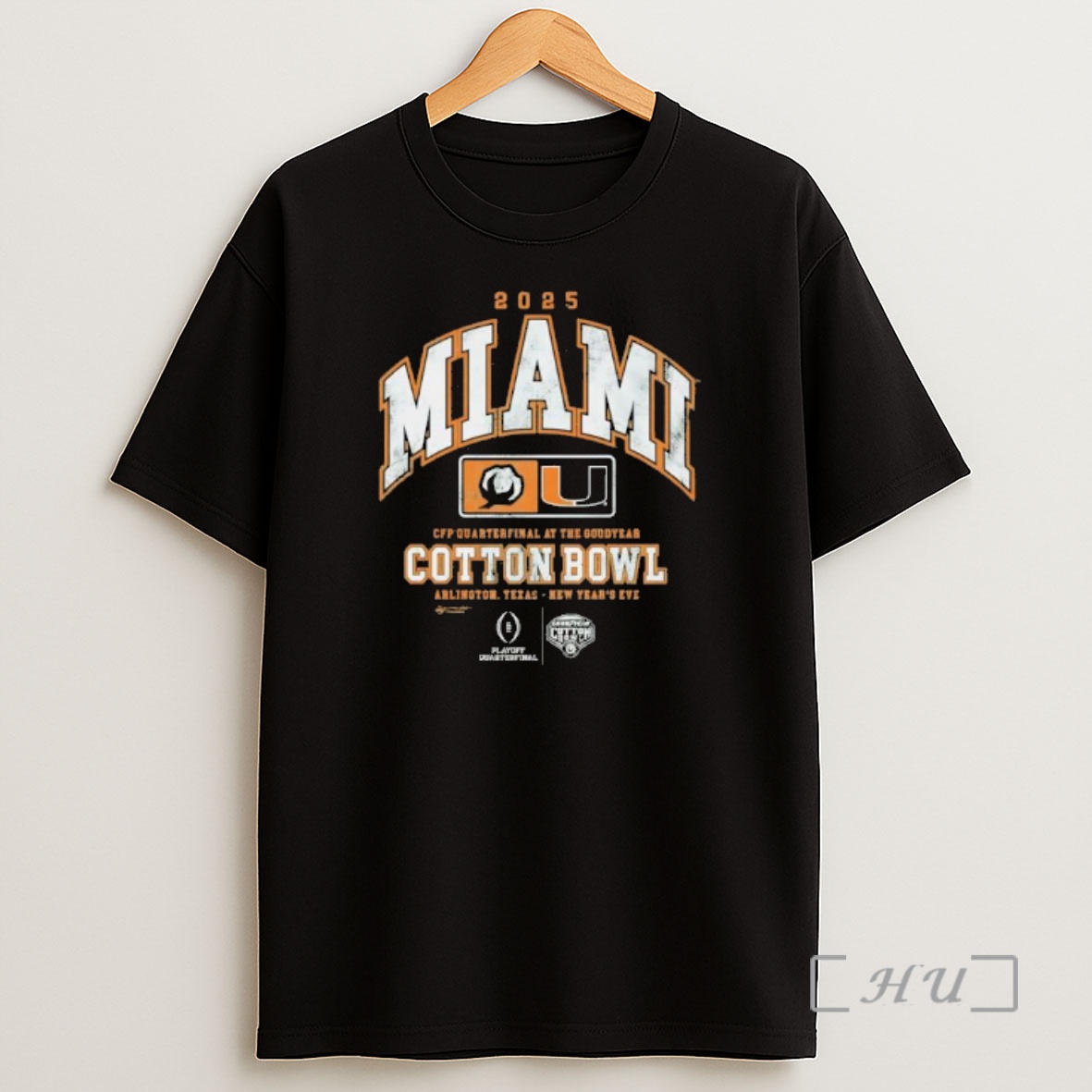 Officials Miami Hurricanes Cfp Quarterfinal At The Goodyear 2025 Cotton Bowl Shirt Sweatshirt Tee