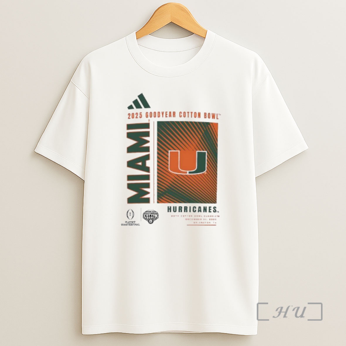Officials Miami Hurricanes College Football Playoff Quarterfinal Graphic Shirt Sweatshirt Tee