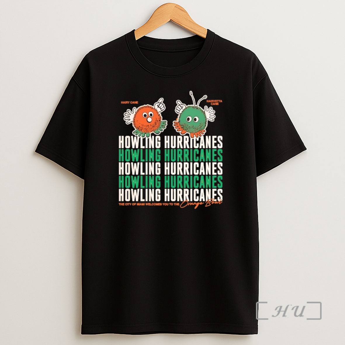 Officials Miami Hurricanes Orange Hairy And Hairyetta Howling Hurricanes Shirt Sweatshirt Tee