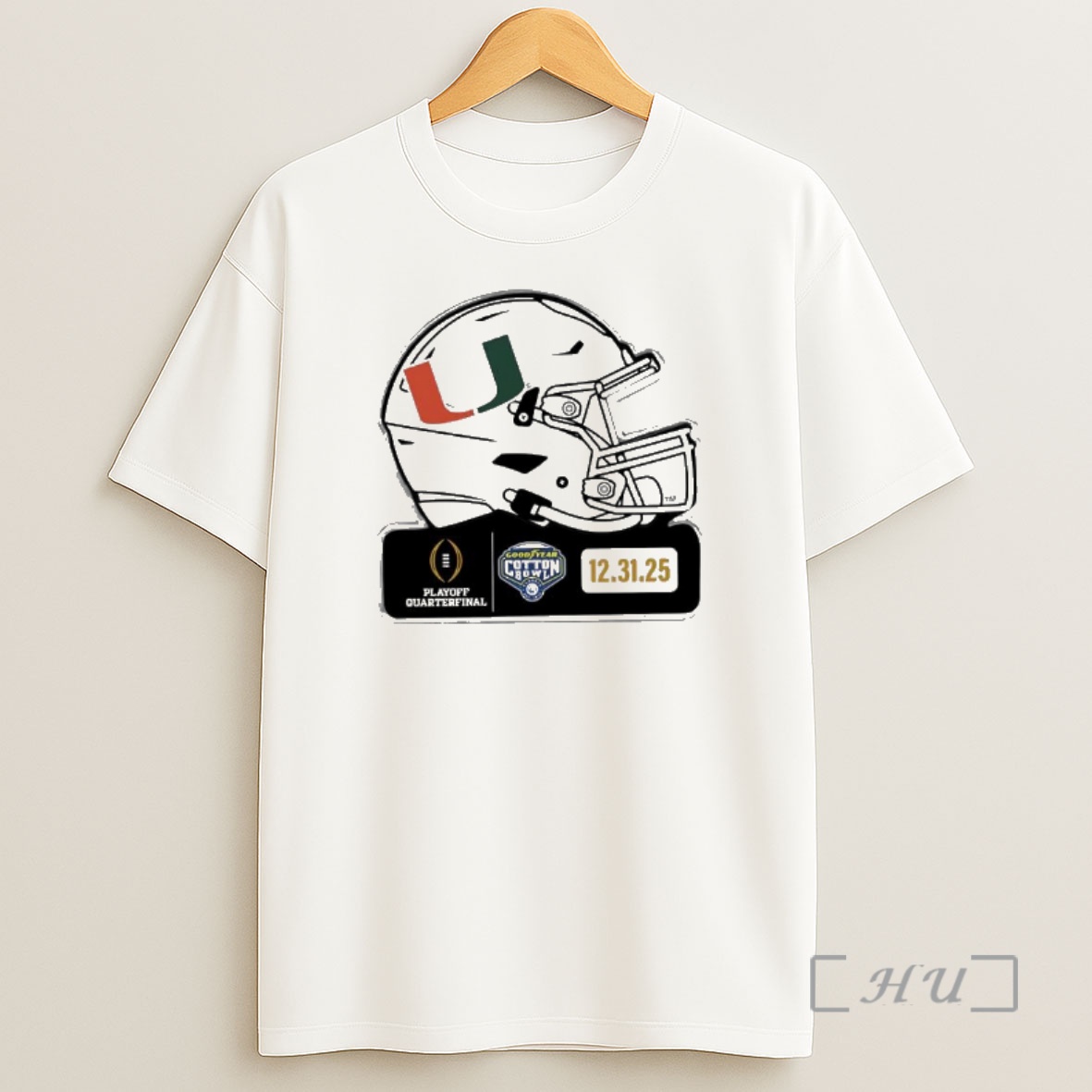 Officials Miami Hurricanes Playoff Quarterfinal 2025 Cotton Bowl Helmet Shirt Sweatshirt Tee