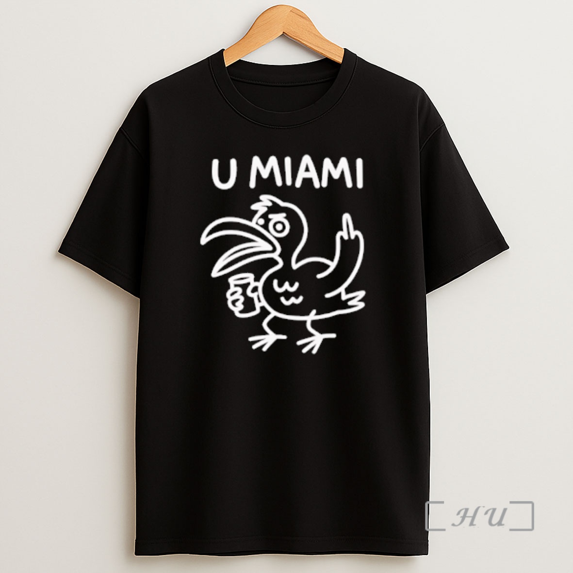 Officials Miami Hurricanes U Miami Um Middle Finger Doodle Paint Shirt Sweatshirt Tee 1