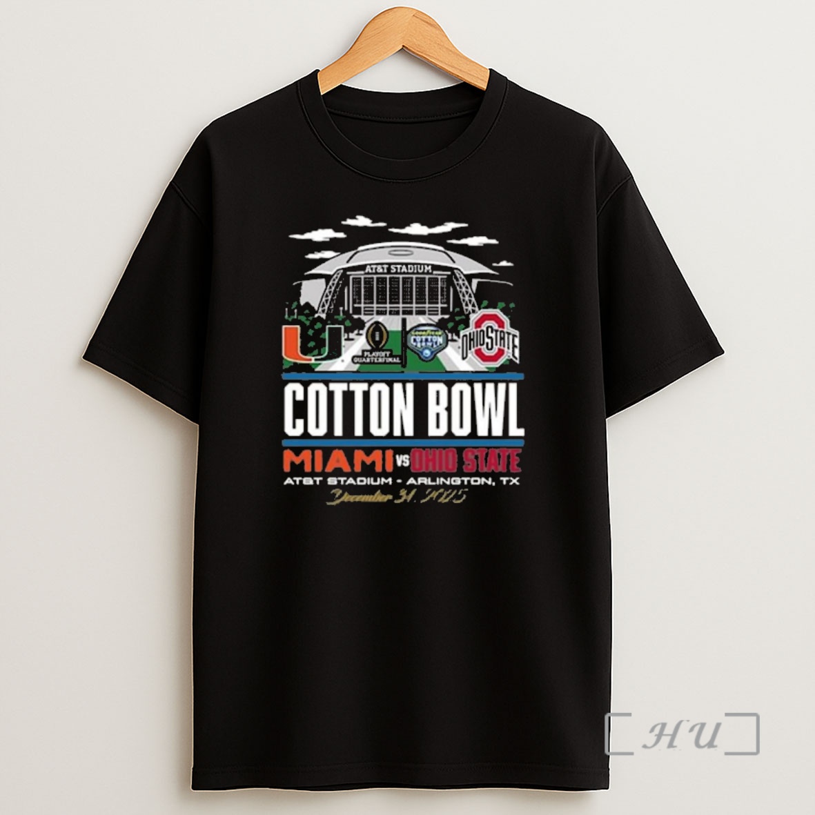 Officials Miami Hurricanes Vs Ohio State Buckeyes 2025 Cotton Bowl Att Stadium Arlington Tx Dec 31 2025 Shirt Sweatshirt Tee