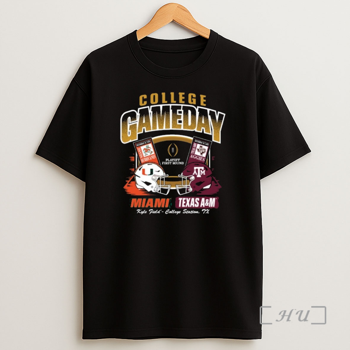 Officials Miami Hurricanes Vs Texas Am Aggies 2025_e2_80_9326 College Football Playoff Espn Game Day Shirt Sweatshirt Tee
