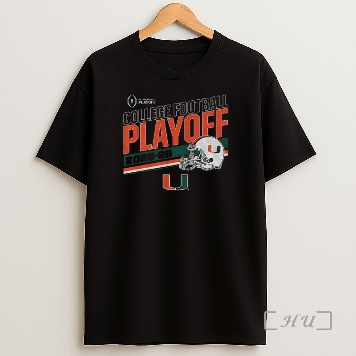 Officials Miami Hurricanes Football Cfp Stripe College Football Playoff 2025 2026 Premium Shirt Sweatshirt Tee
