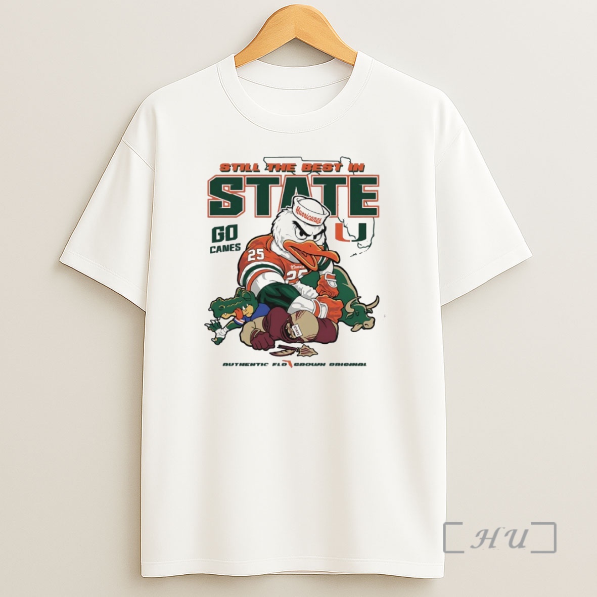 Officials Miami Hurricanes Still The Best In State Mascot Circle Shirt Sweatshirt Tee