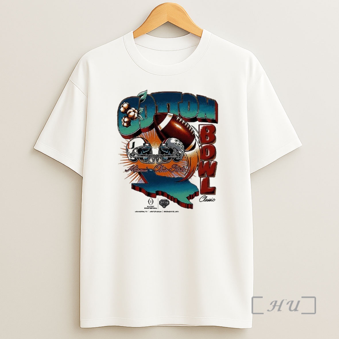 Officials Miami Hurricanes Vs Ohio State Buckeyes Ncaa Cotton Bowl Classic 2025 Vintage Matchup Shirt Sweatshirt Tee