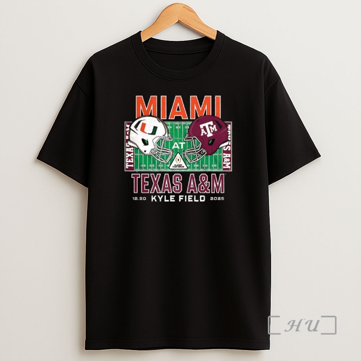 Officials Miami Hurricanes Vs Texas Am Aggies Ncaa Kyle Field 2025 Helmet Shirt Sweatshirt Tee