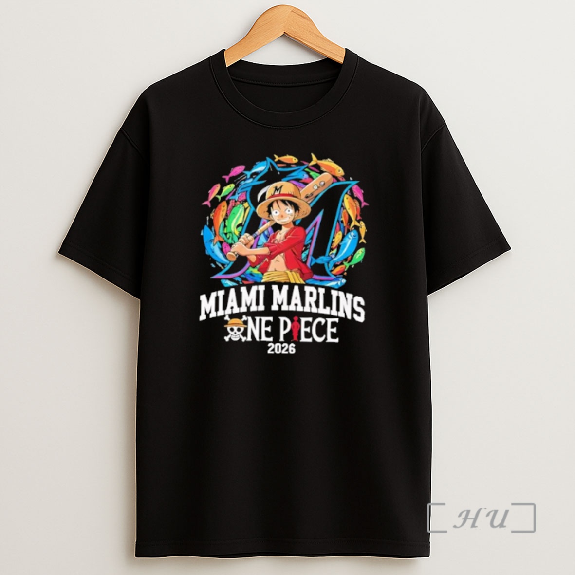 Officials Miami Marlins One Piece 2026 Luffy Shirt Sweatshirt Tee
