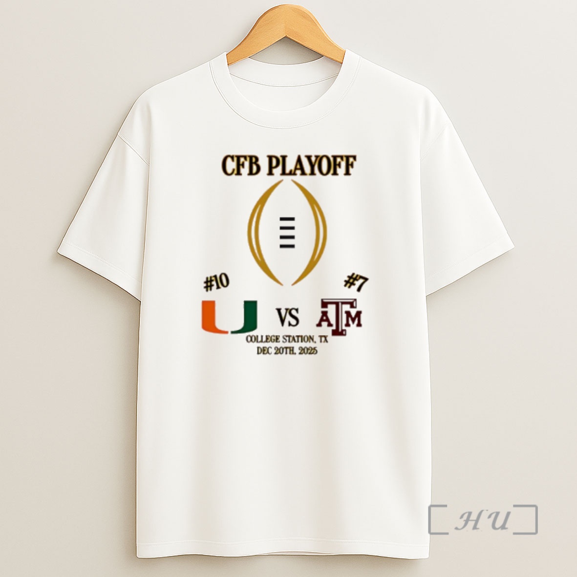 Officials Miami Vs Texas Am 2025 Cfp First Rd Playoff Game 2 Shirt Sweatshirt Tee