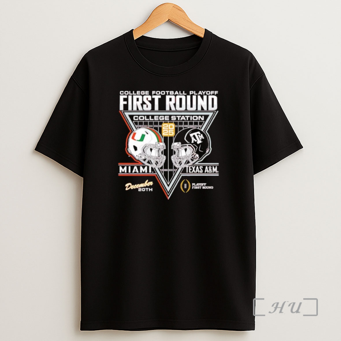 Officials Miami Vs Texas Am Cfp 25 26 First Round Helmet Shirt Sweatshirt Tee