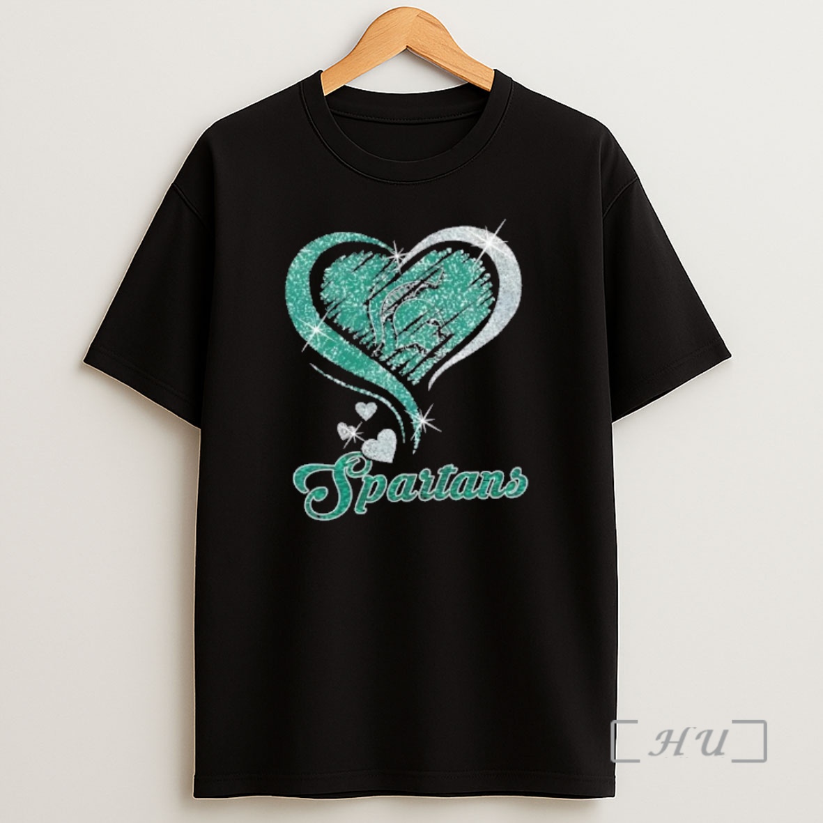 Officials Michigan State Spartans Football In Glitter Heart Fans Shirt Sweatshirt Tee