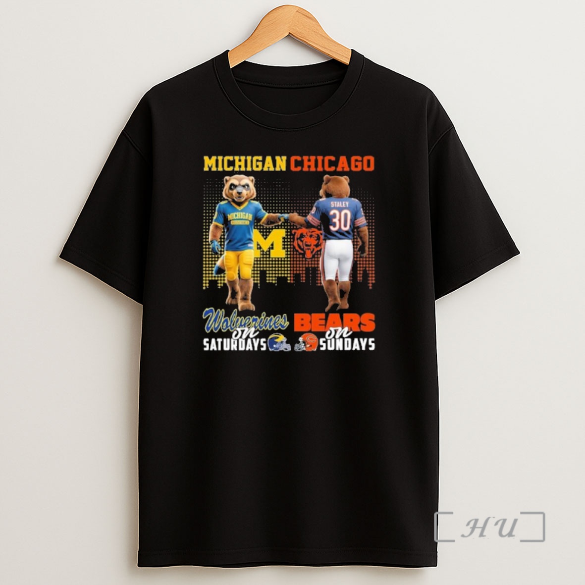 Officials Michigan Vs Bears Mascot On Saturdays And On Sundays Shirt Sweatshirt Tee