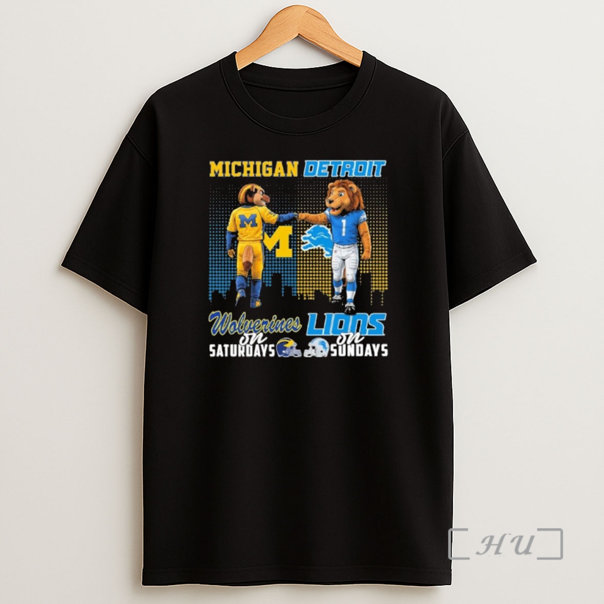 Officials Michigan Vs Lions Mascot On Saturdays And On Sundays Shirt Sweatshirt Tee
