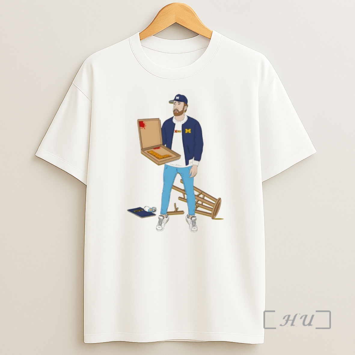 Officials Michigan Wolverines Football Holding Pizza Meme Premium Shirt Sweatshirt Tee