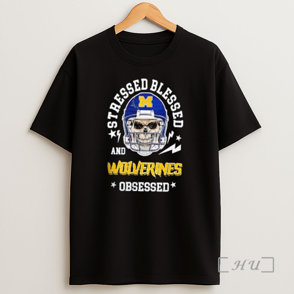 Officials Michigan Wolverines Ncaa Obsessed Helmet Skull Premium Shirt Sweatshirt Tee