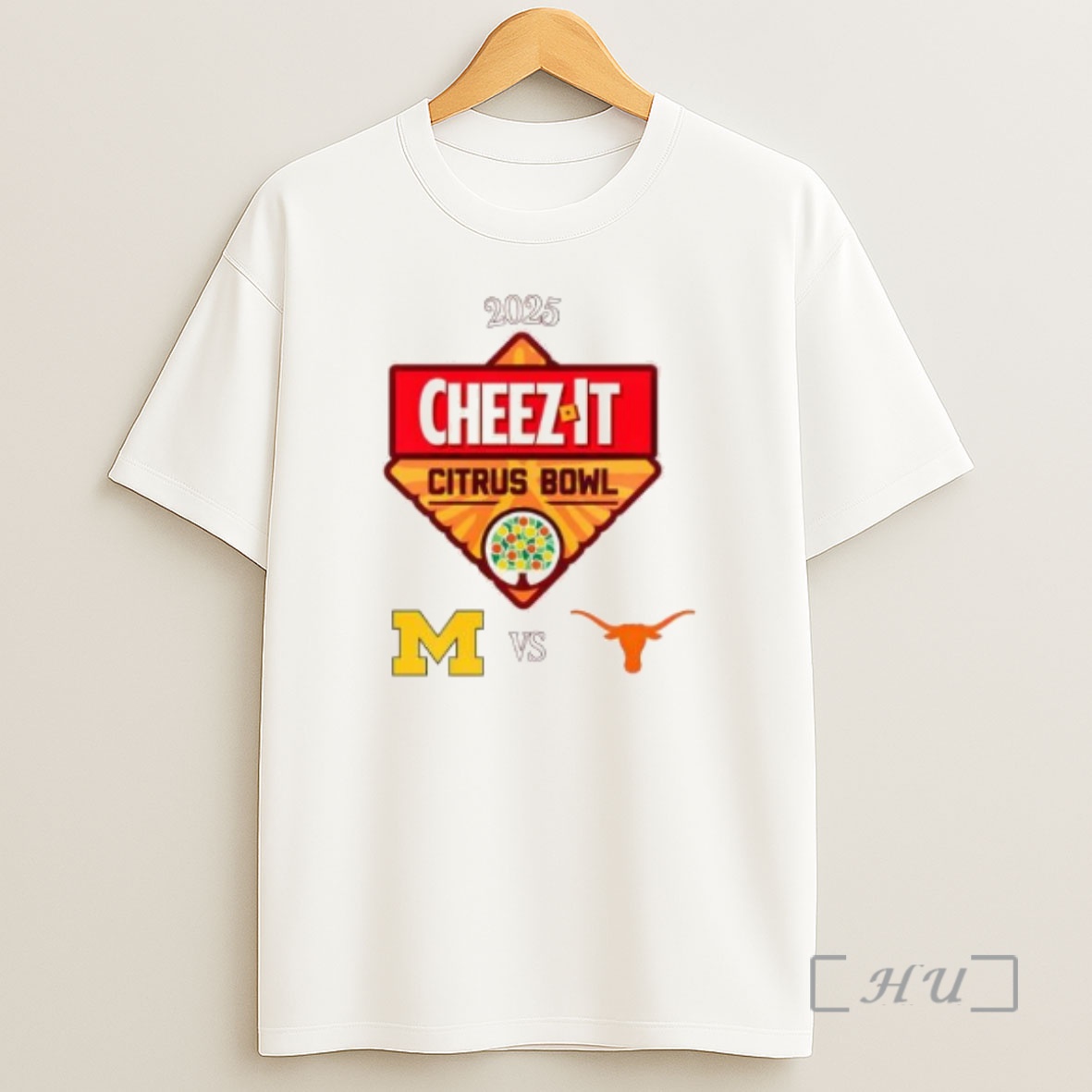 Officials Michigan Wolverines Vs Texas Longhorns Citrus Bowl Camping World Stadium Dec 31st 2025 Circle White Shirt Sweatshirt Tee