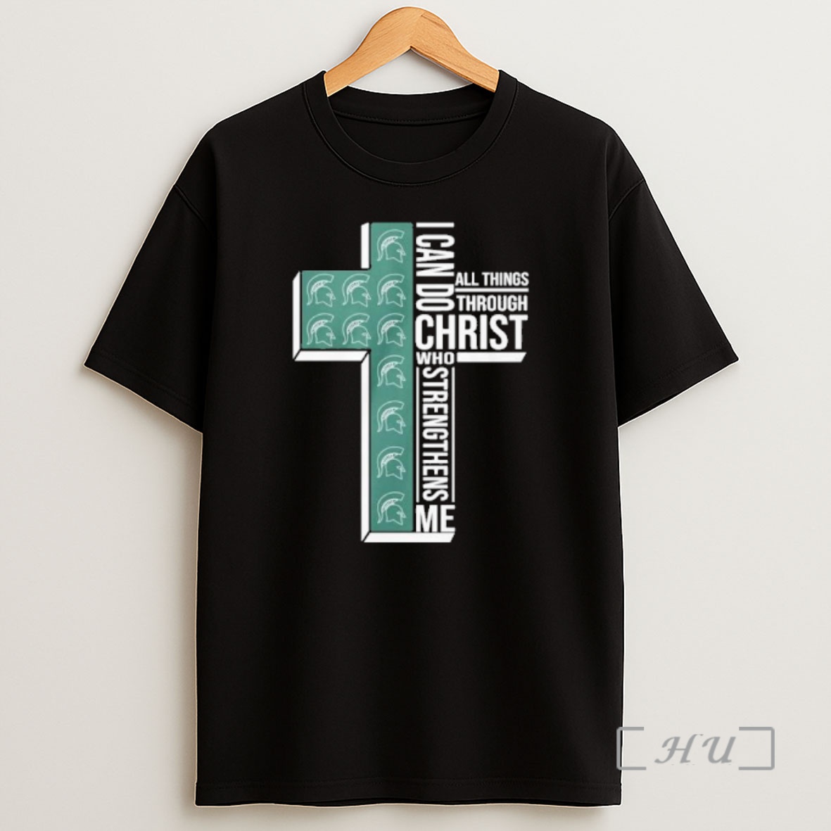 Officials Michigan State Basketball Logo I Can Do All Things Through Christ Who Strengthens Me Shirt Sweatshirt Tee