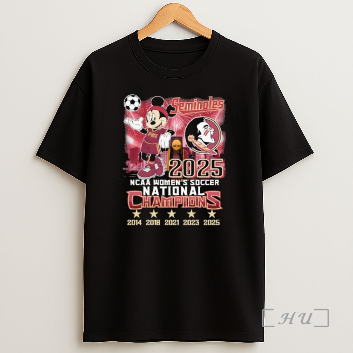 Officials Mickey Mouse X Florida State Seminoles 2025 Ncaa Womens Soccer National Champions Shirt Sweatshirt Tee