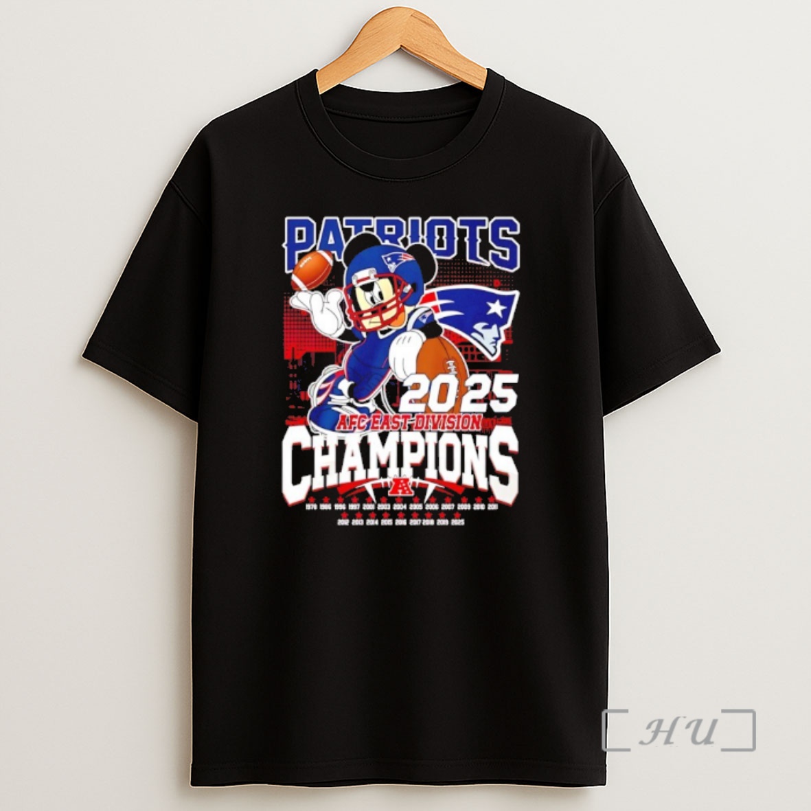 Officials Mickey New England Patriots Afc East Division Champions 25 Shirt Sweatshirt Tee