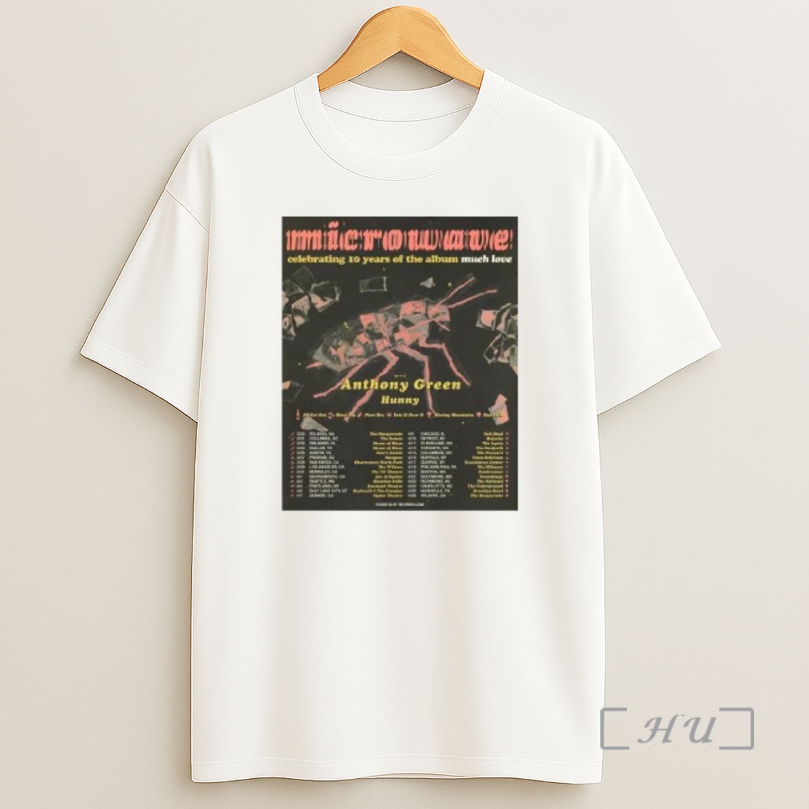 Officials Microwave 10 Year Anniversary Much Love Circle White Shirt Sweatshirt Tee