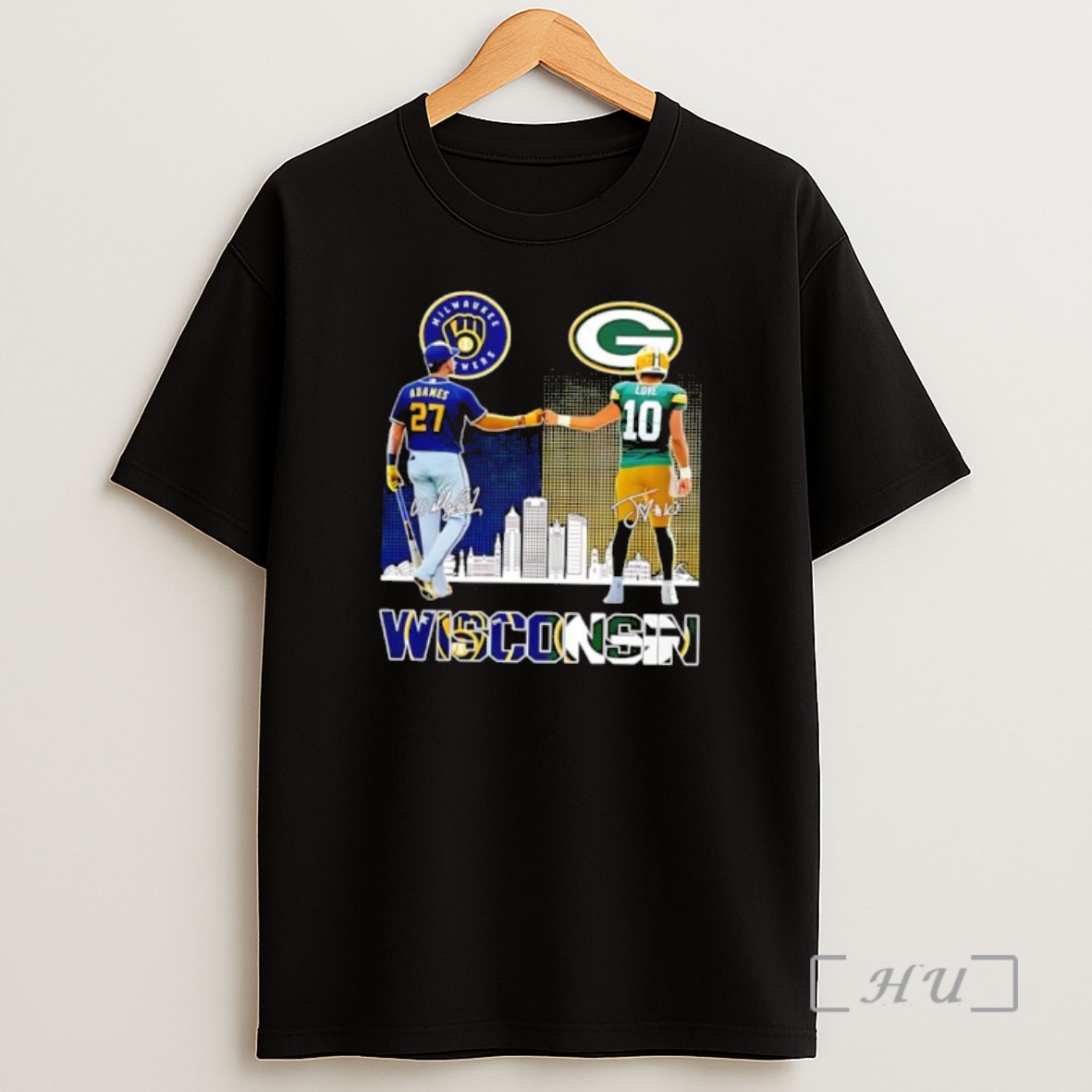 Officials Milwaukee Brewers Willy Adames Green Bay Packers Jordan Love 2025 Premium Shirt Sweatshirt Tee