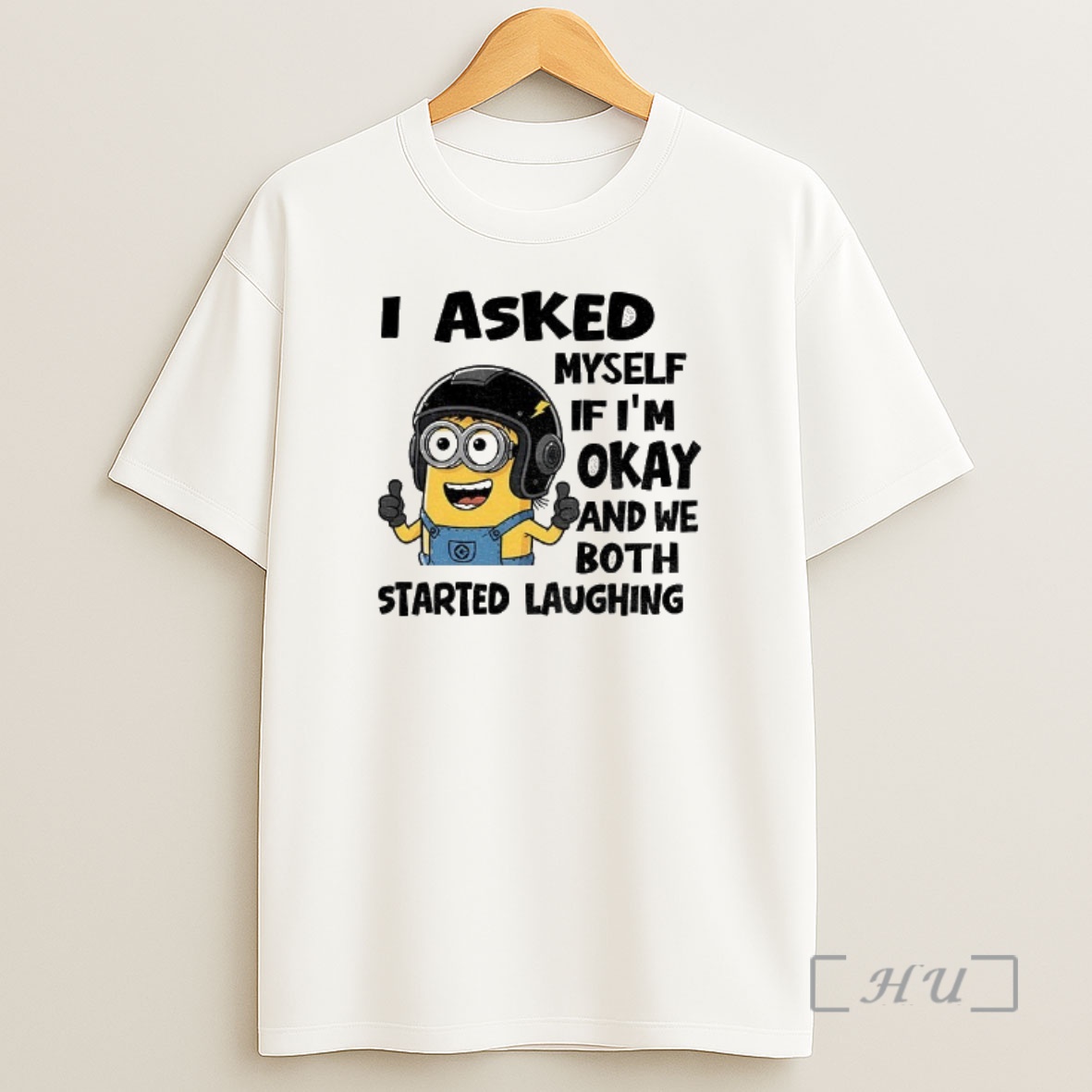 Officials Minion I Asked Myself Im Okay And We Both Started Laughing Shirt Sweatshirt Tee