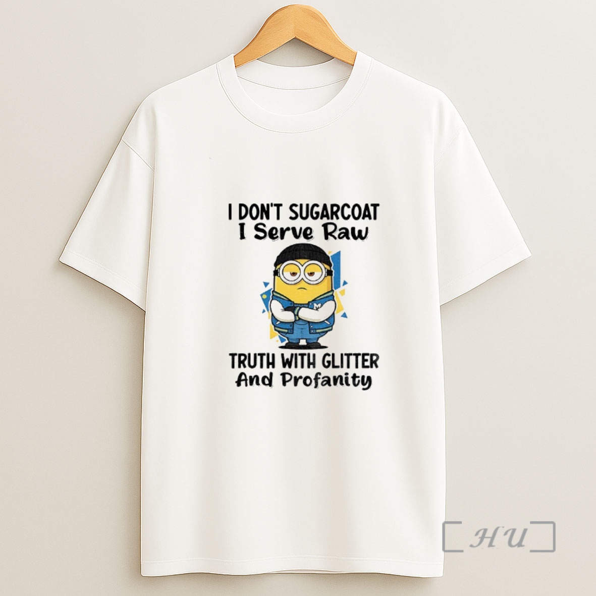 Officials Minion I Dont Sugarcoat I Serve Raw Truth With Glitter And Profanity Premium Shirt Sweatshirt Tee