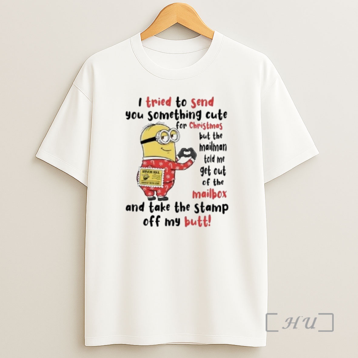 Officials Minion I Tried To Send You Something Cute For Christmas Shirt Sweatshirt Tee