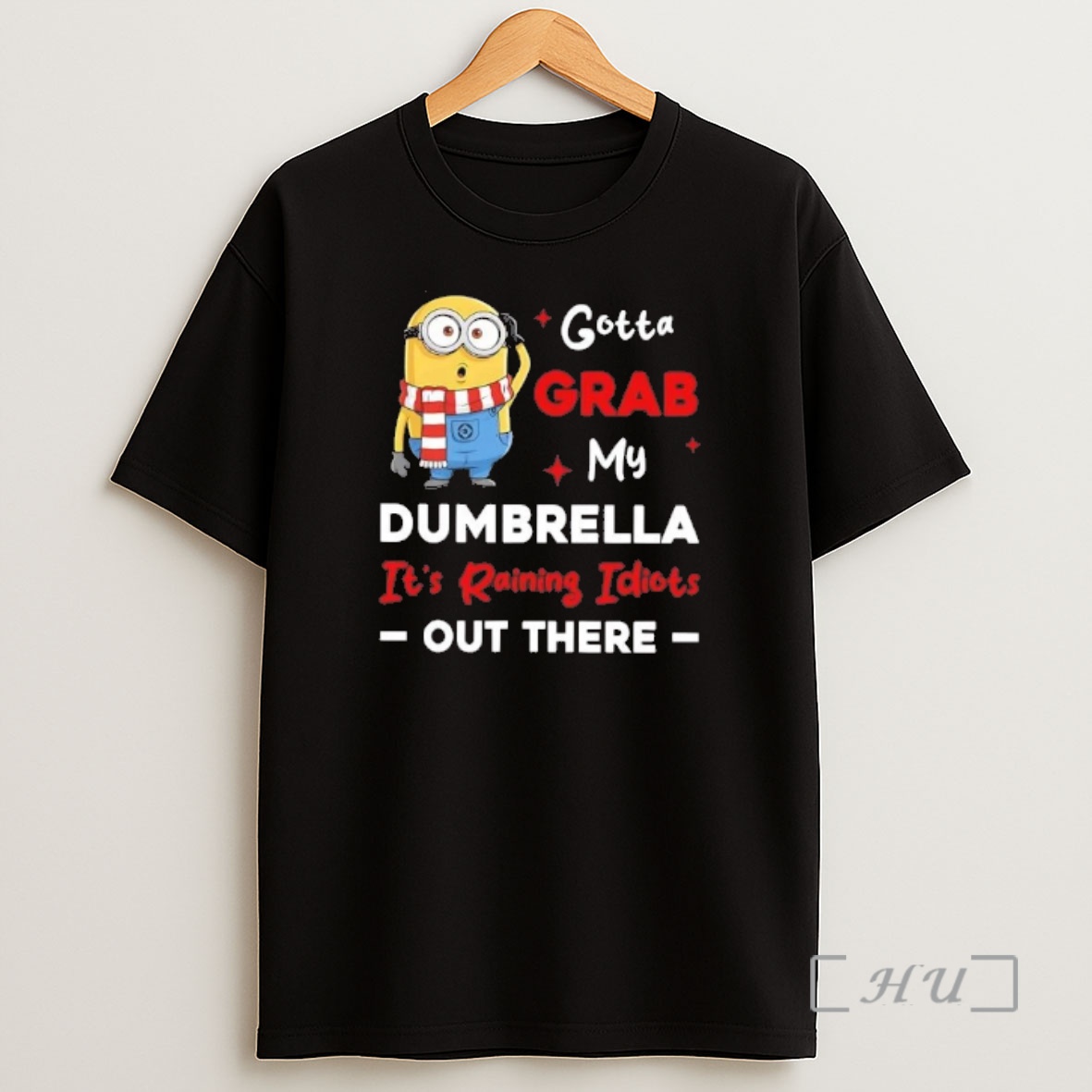 Officials Minion Gotta Grab My Dumbrella Its Raining Idiots Out There Christmas Shirt Sweatshirt Tee