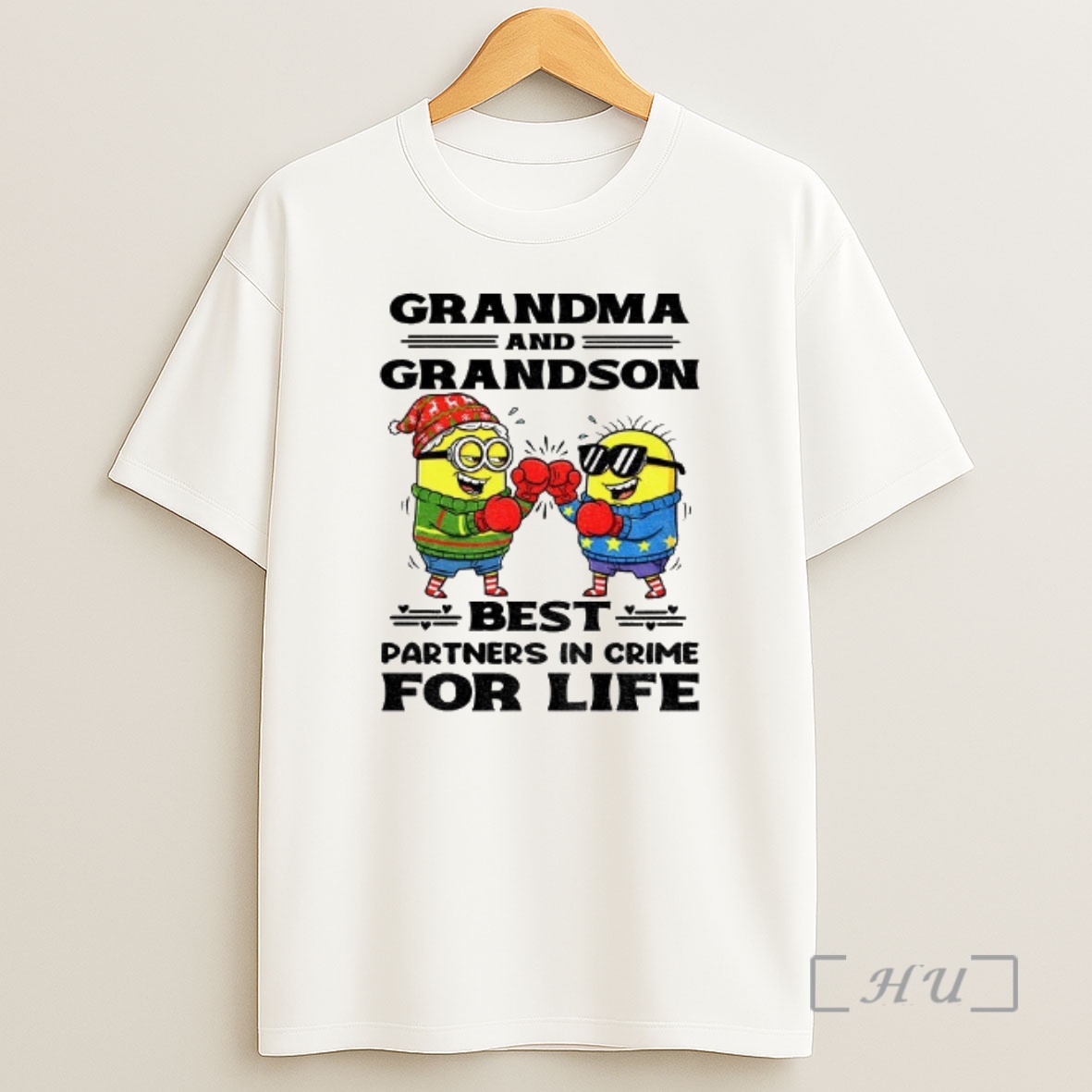 Officials Minion Grandma And Grandson Best Partners In Crime For Life Christmas Premium Shirt Sweatshirt Tee
