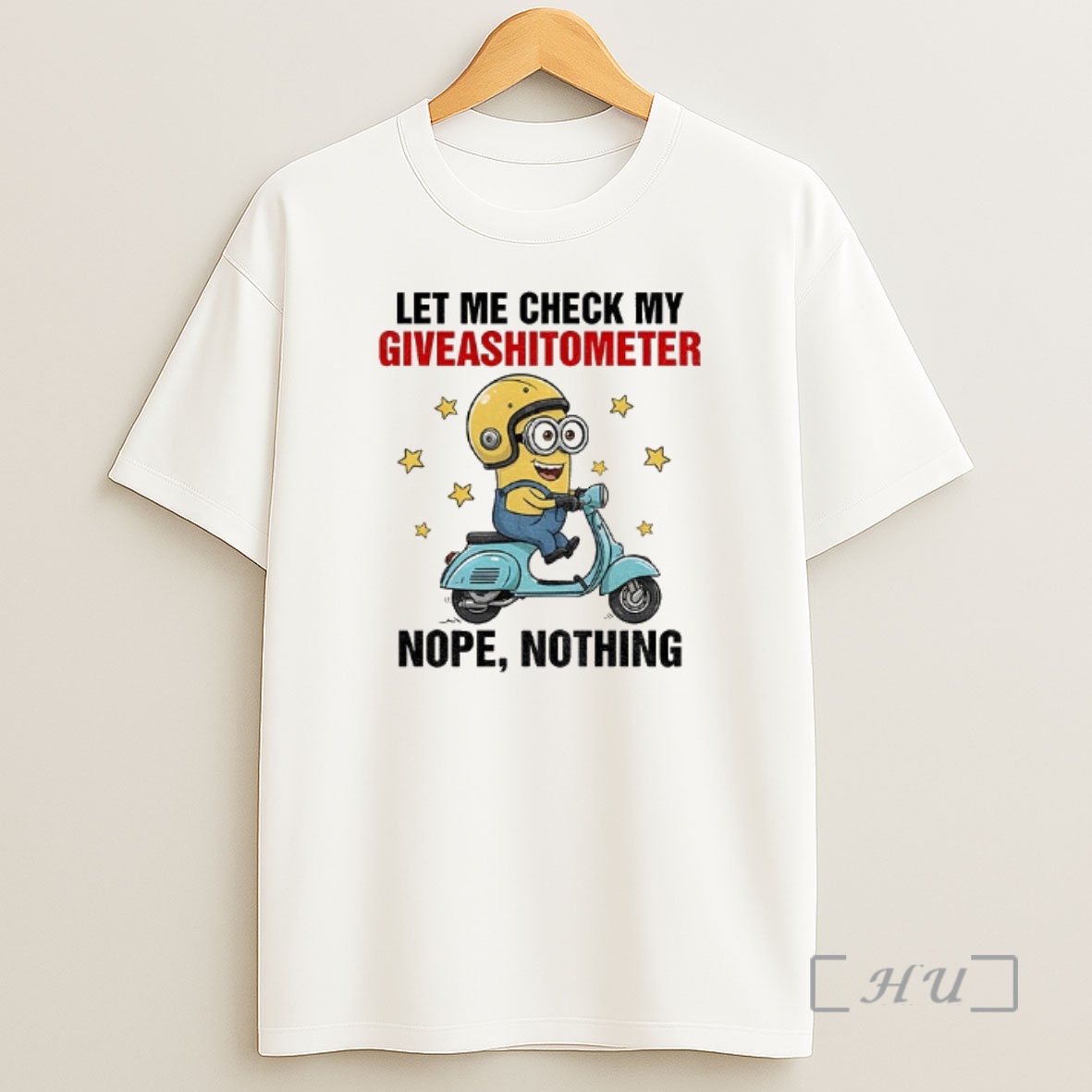 Officials Minion Let Me Check My Giveashitometer Nope Nothing Shirt Sweatshirt Tee