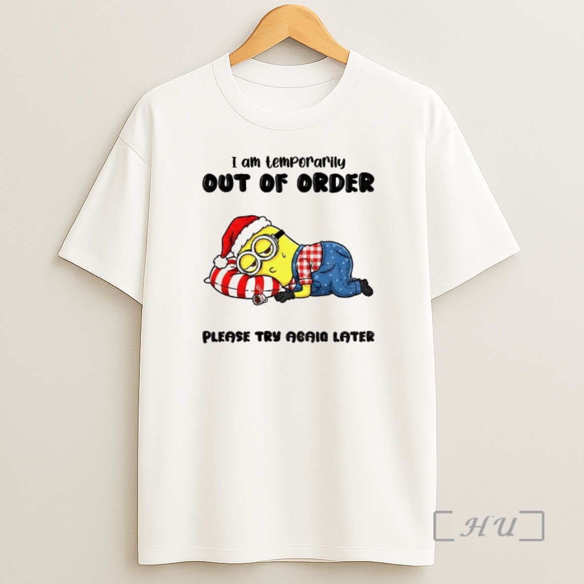 Officials Minion Middle Finger I Am Temporarily Out Of Order Please Try Again Later Christmas Shirt Sweatshirt Tee