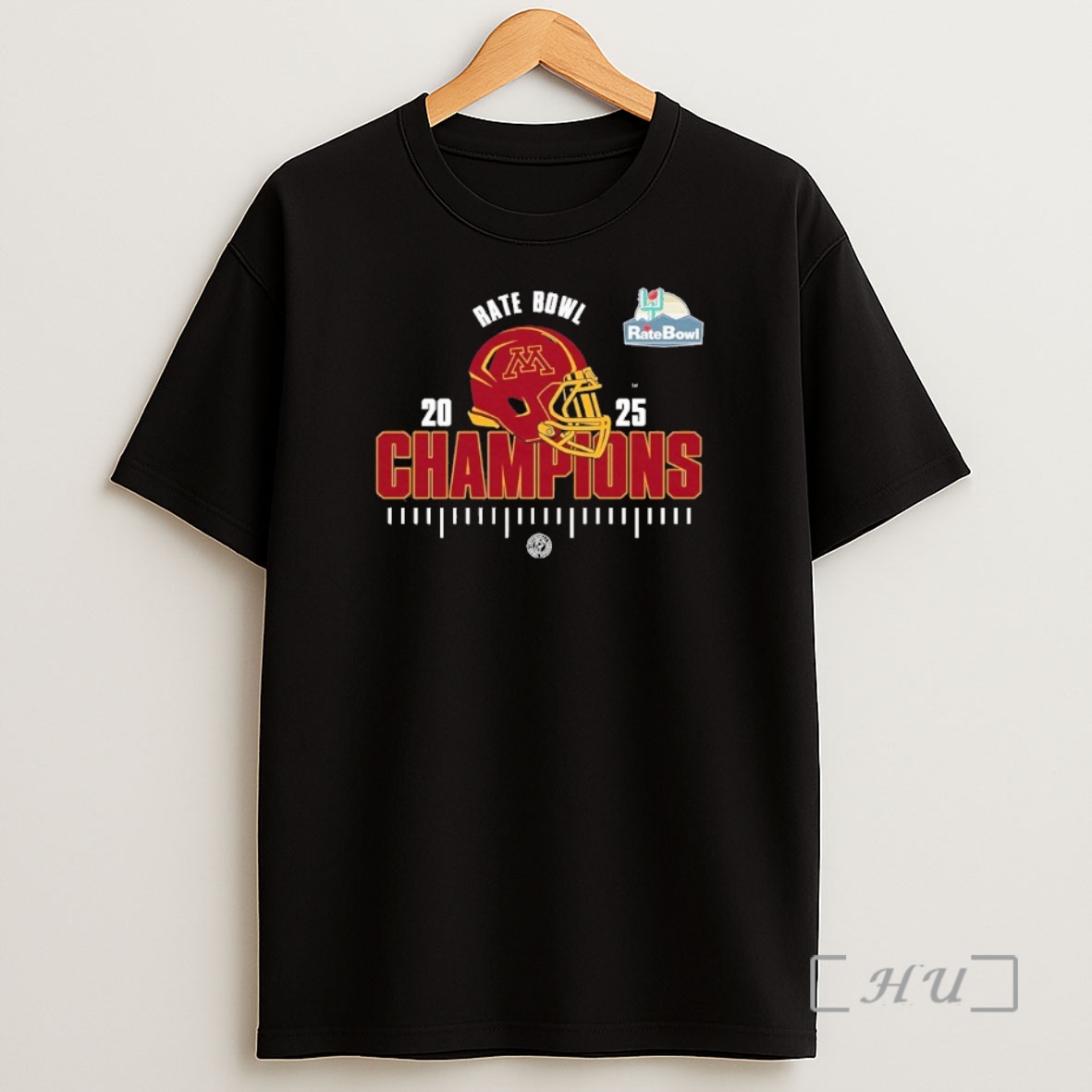 Officials Minnesota Golden Gophers 2025 Ncaa Football Rate Bowl Champions Shirt Sweatshirt Tee