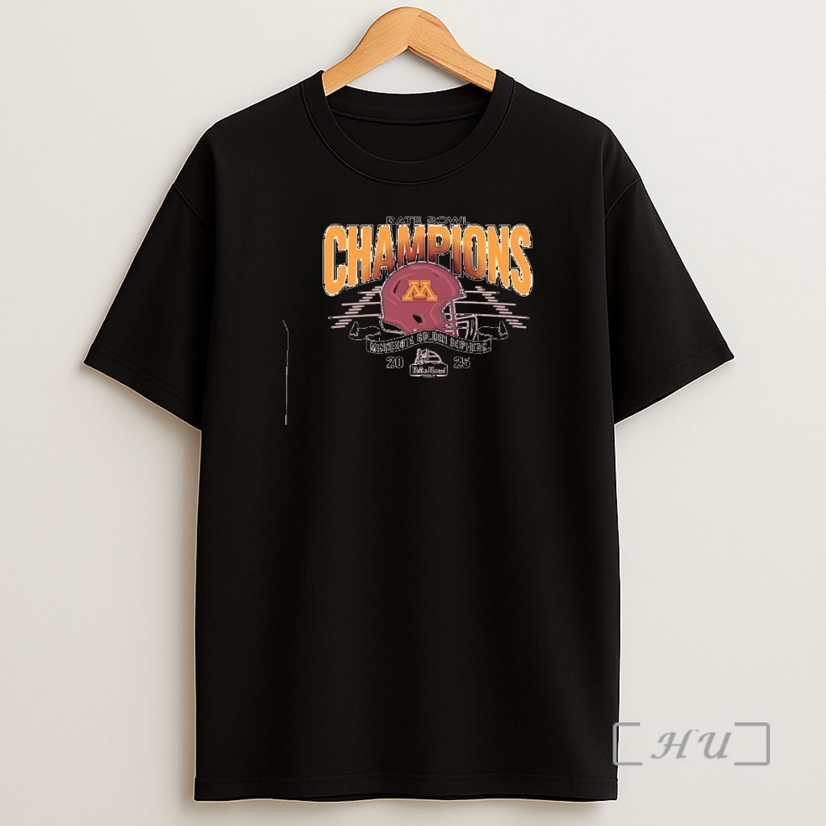 Officials Minnesota Golden Gophers 2025 Rate Bowl Champions Helmet Shirt Sweatshirt Tee