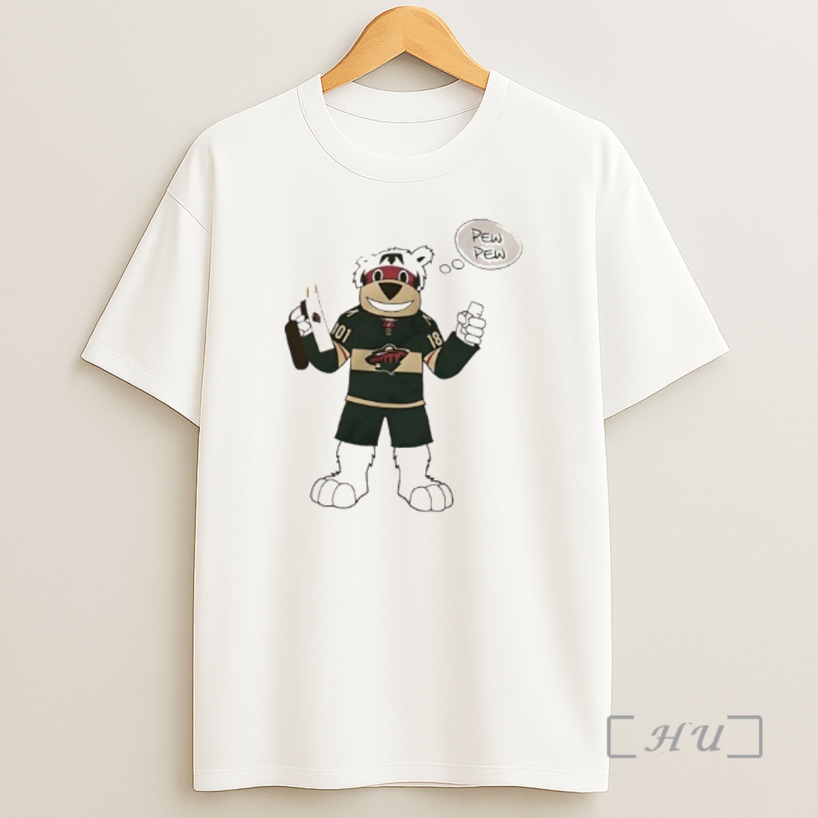 Officials Minnesota Wild Nordy Mascot Pew Pew Premium Shirt Sweatshirt Tee