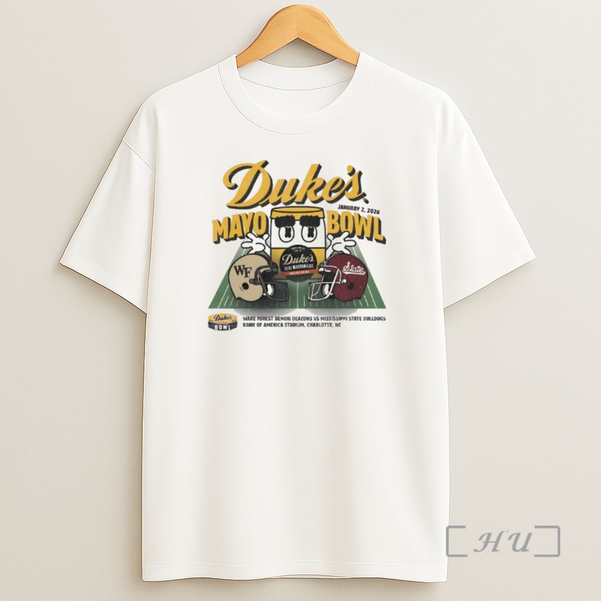 Officials Mississippi State Bulldogs Vs Wake Forest Demon Deacons Dukes Mayo Bowl 2026 Shirt Sweatshirt Tee