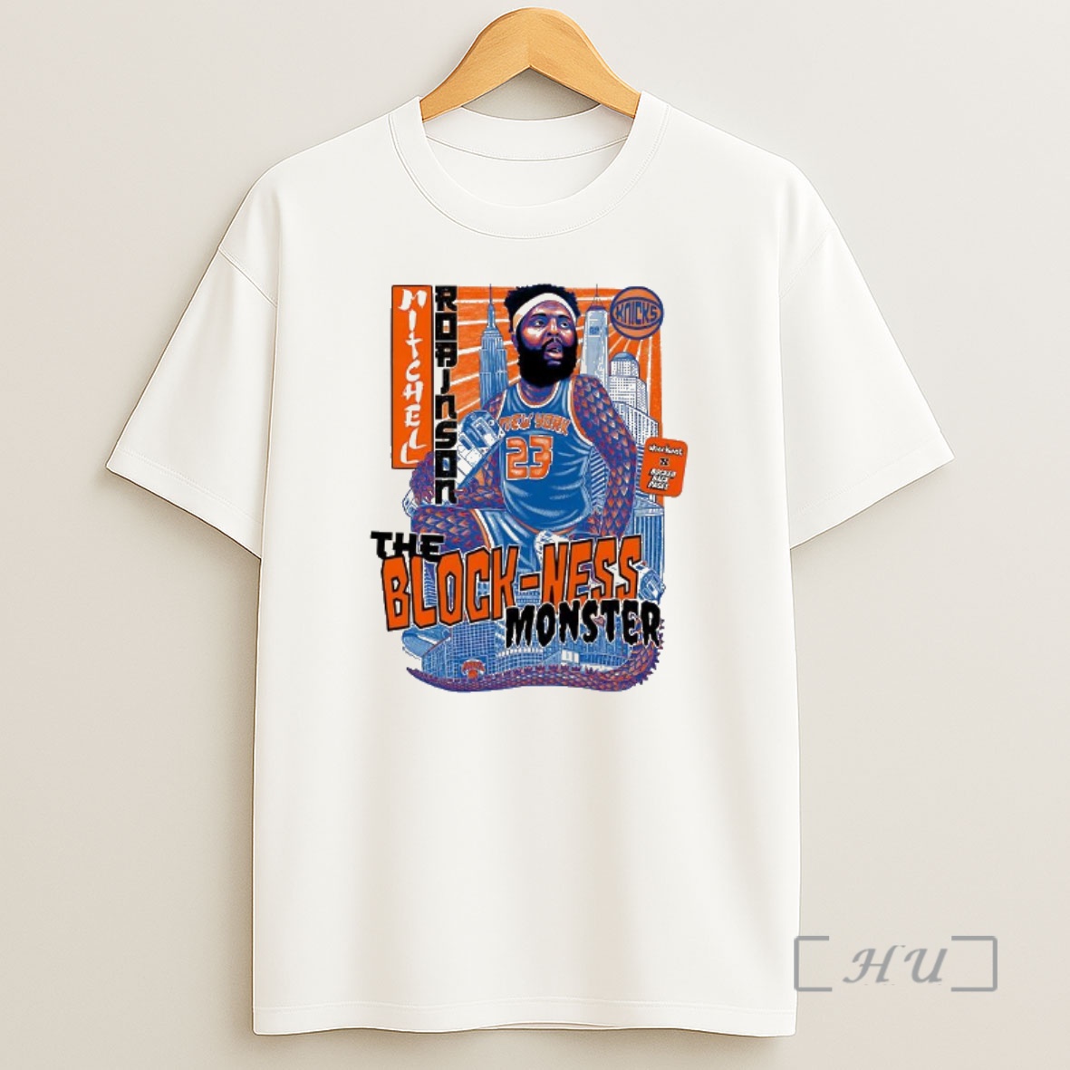 Officials Mitchell Robinson New York Knicks Nba The Block Ness Monster Shirt Sweatshirt Tee