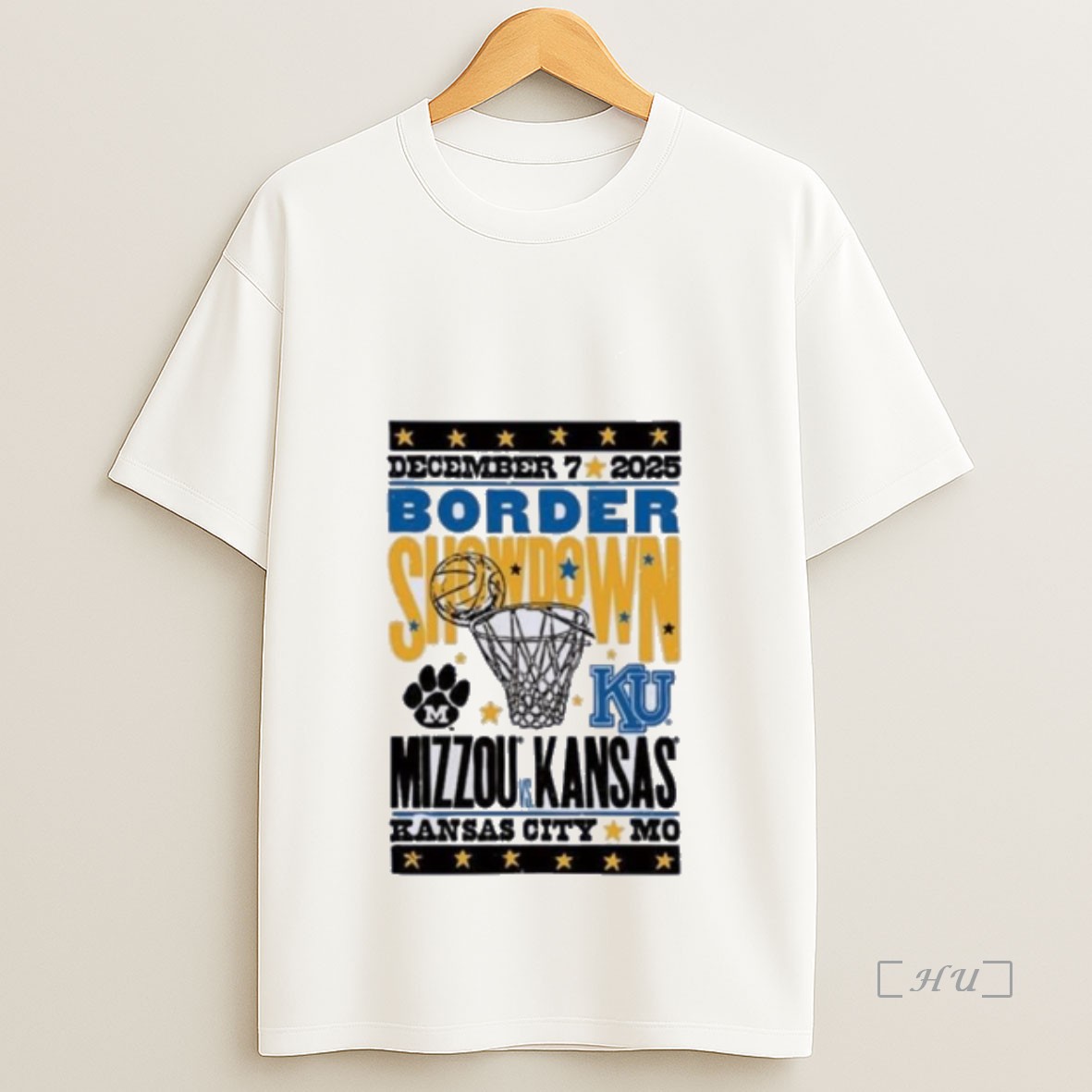 Officials Mizzou Vs Kansas Basketball Border Showdown December 7 2025 Premium Shirt Sweatshirt Tee