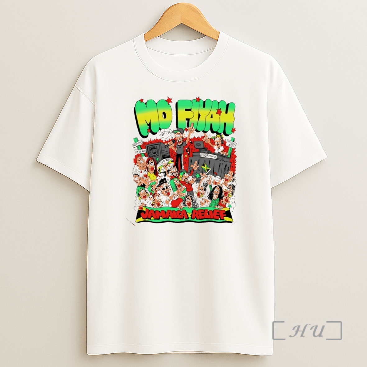 Officials Mo Fiyah Support Jamaica Relief Caricature Christmas Premium Shirt Sweatshirt Tee